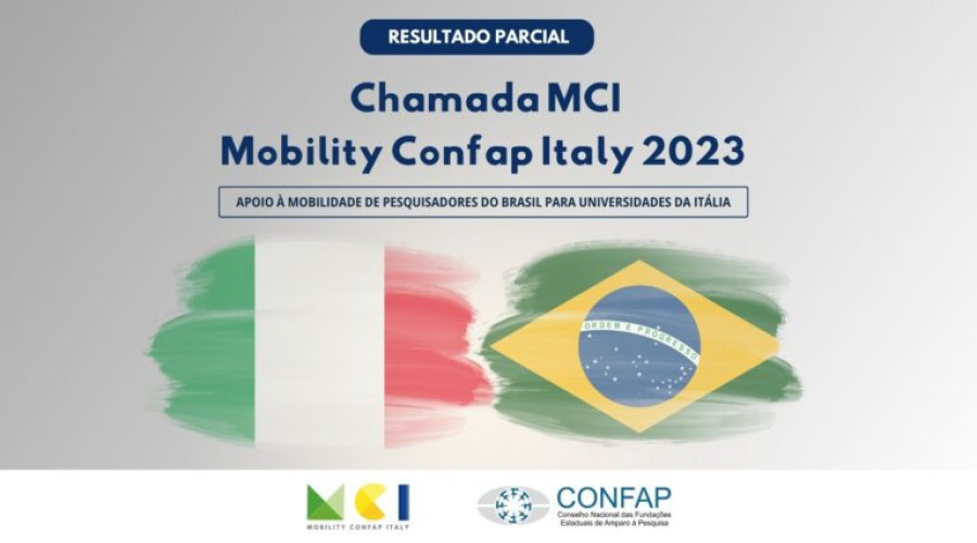Disponível resultado parcial da Chamada MCI – Mobility Confap Italy 2023